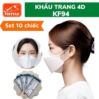 [Thùng 300 Chiếc ] Khẩu trang KF94 VINA MASK 4 lớp kháng khuẩn, kiểu dáng 4D Hàn Quốc hàng chính hãn