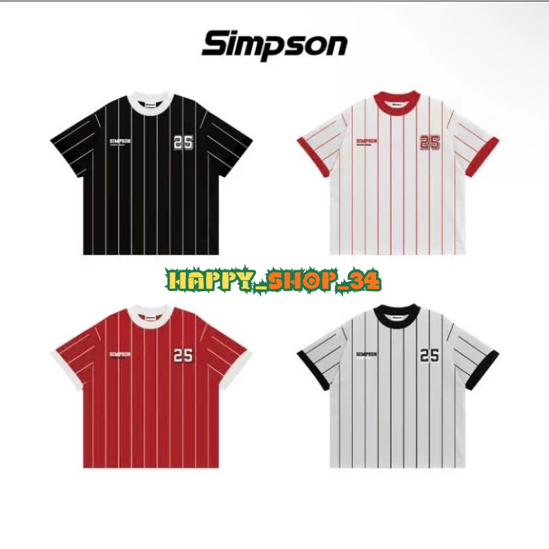 Áo Thun Kẻ Sọc Boxy Snaketeam SIMPSON Local Brand Unisex Nam Nữ Oversize - TS24 HOT NEW 2025 | BigBuy360 - bigbuy360.vn