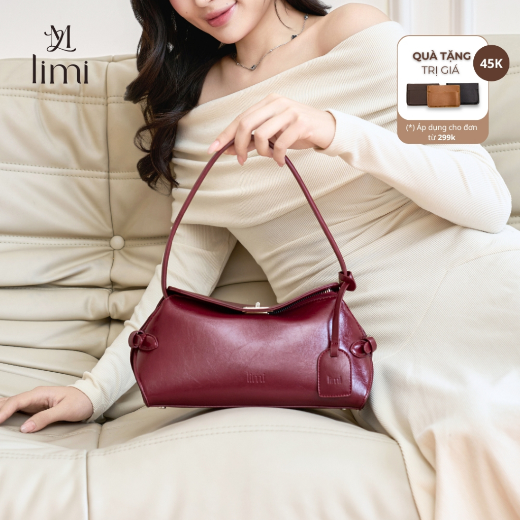 Túi xách nữ da LIMI (3 màu) đeo vai xách tay mini đi chơi thời trang kèm charm sang chảnh ARA