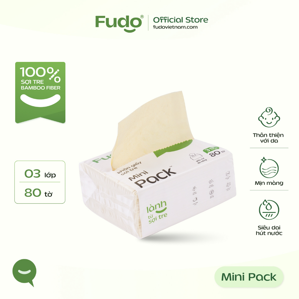Gói Khăn Giấy Rút Mini Fudo - MiniPack