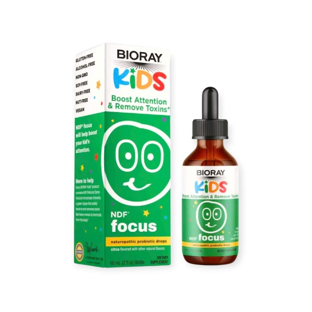 (Hàng Mỹ - bill ib) BiorayKids NDF Focus bổ não, tăng khả năng tập trung