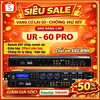 ( BẢN NÂNG CẤP 2025 ) Vang Cơ Lai Số  UR60 Siêu Đỉnh, Chống Hú, Chip Âm Thanh Số 48Bit DSP Cho Hiệu Ứng Echo Kép