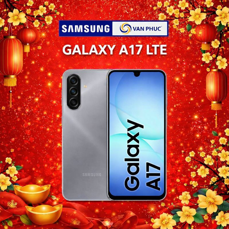 Điện thoại Samsung Galaxy A17 8GB/256GB màn super AMOLED 6.7 camera 50MP OIS, pin 5000mAh chính hãng