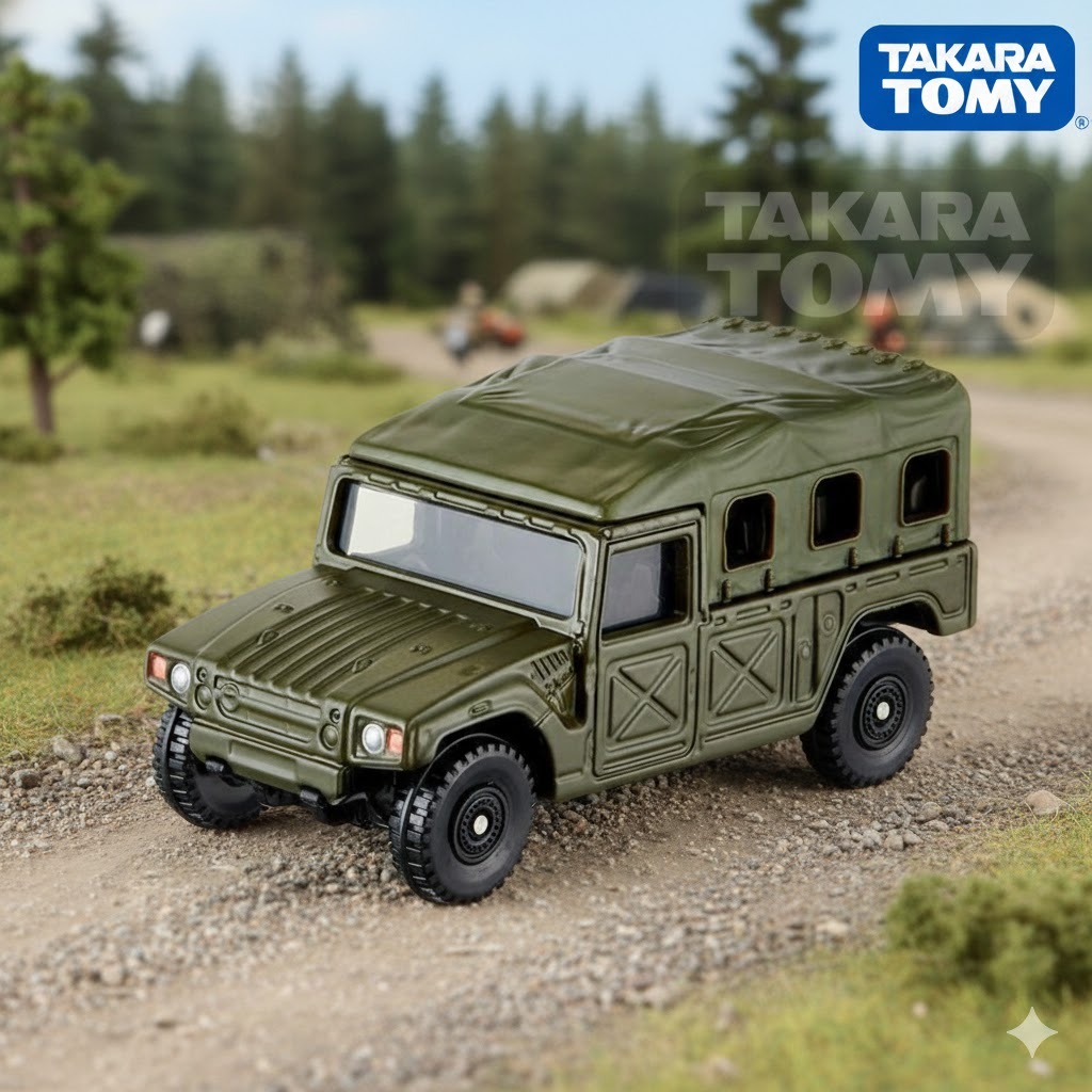 Xe Mô Hình Tomica No.096-08 JSDF High Mobility Vehicle 102571 Tỷ Lệ 1:64 Chính Hãng