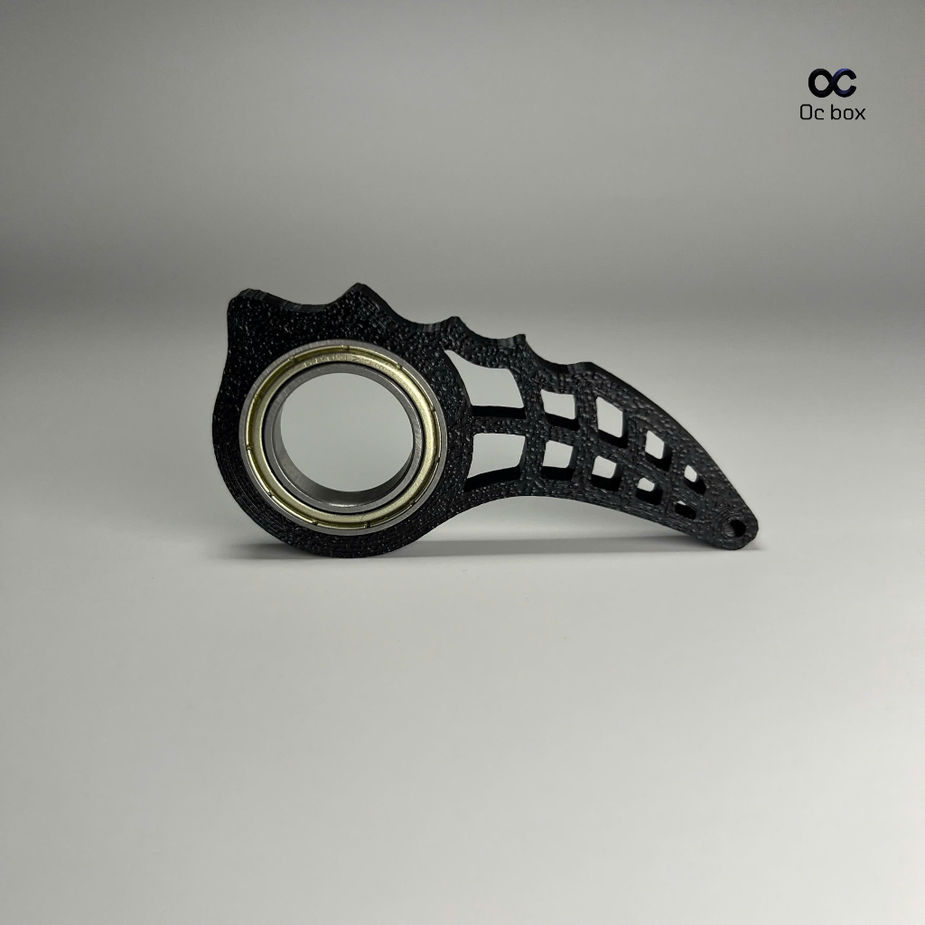 Móc khóa Keyrambit Bone Claw V3 - gắn vòng bi xoay cao cấp, êm mượt.