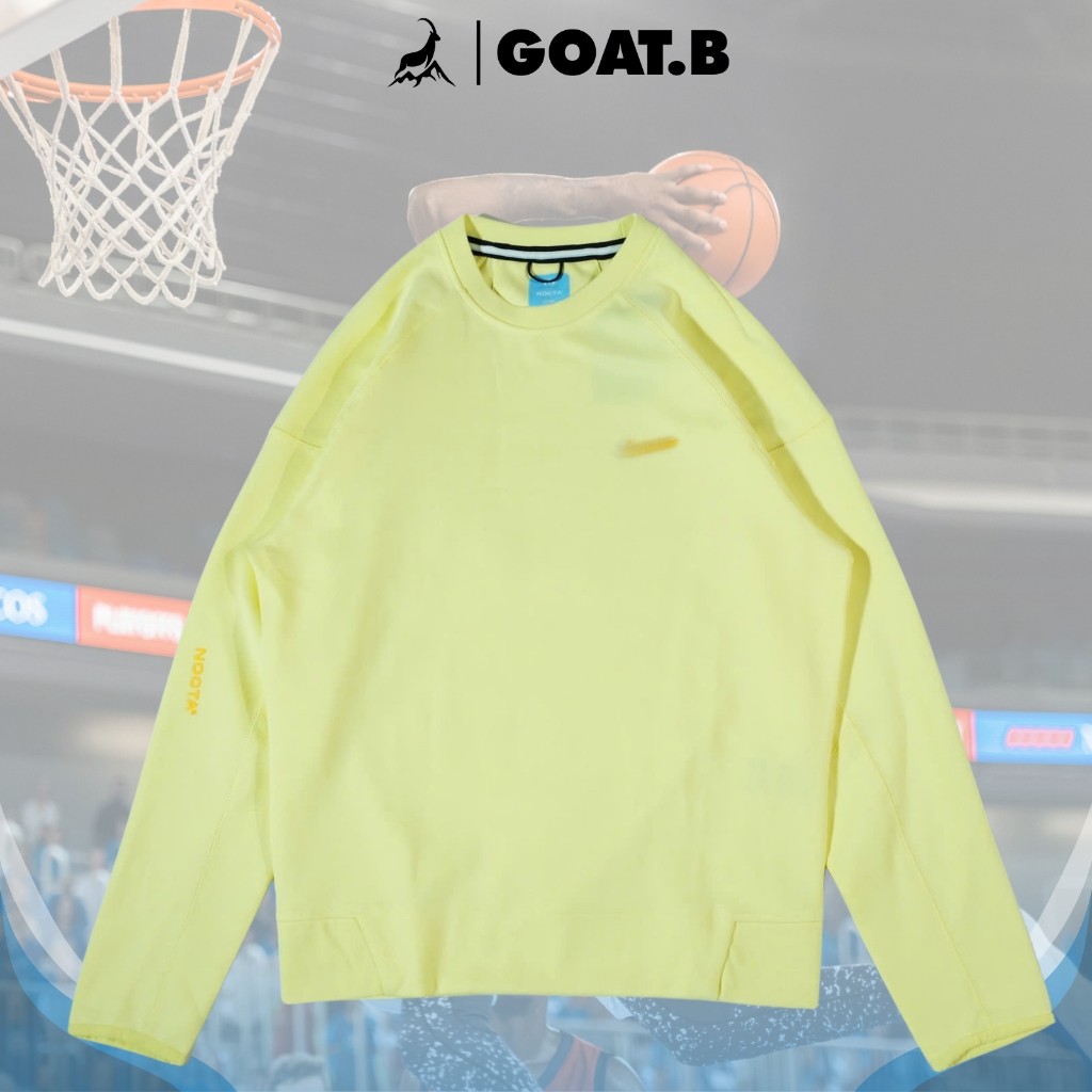 Áo Thun Nỉ Dài Tay Cao Cấp Nk x Nocta - Vàng