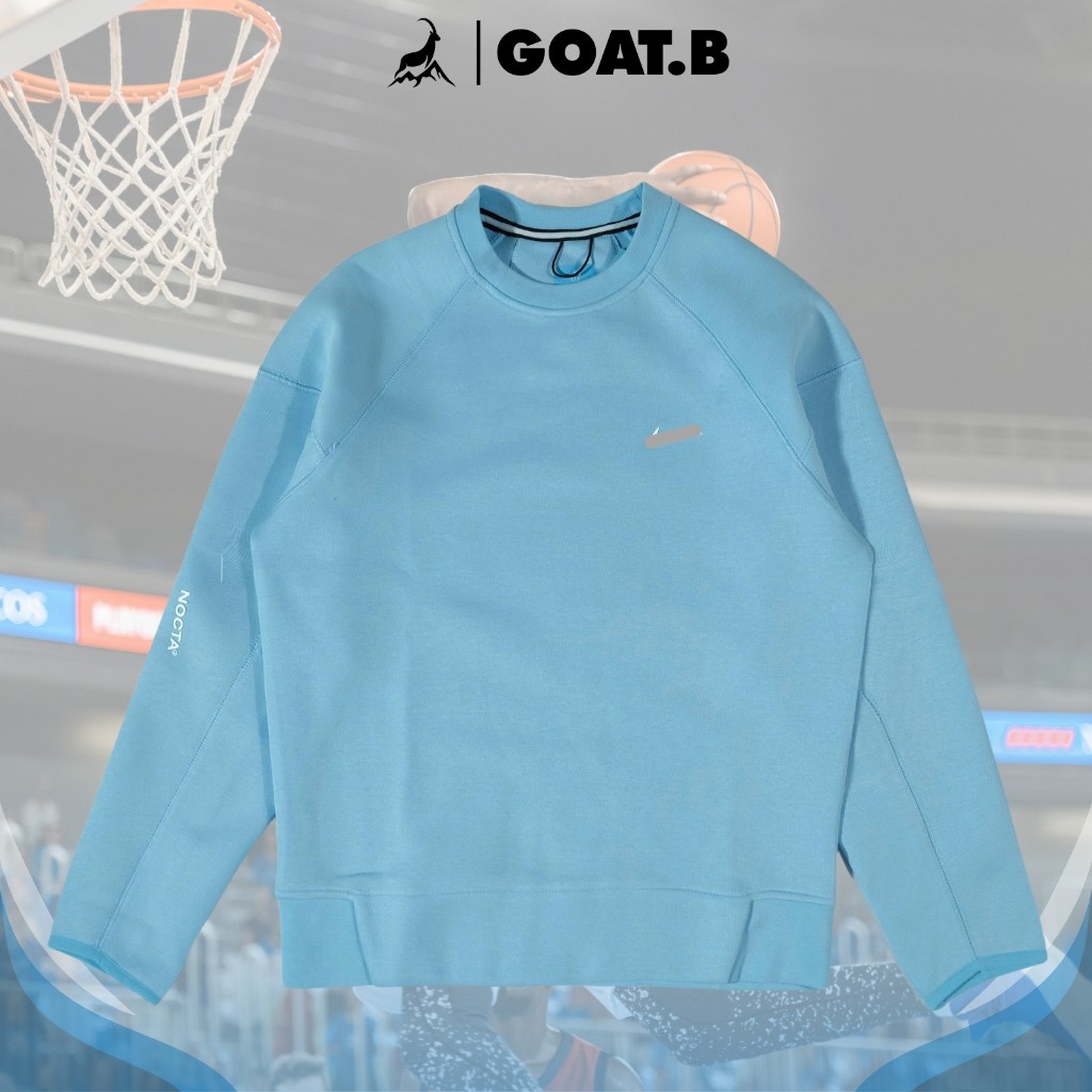 Áo Thun Nỉ Dài Tay Cao Cấp Nk x Nocta - Xanh