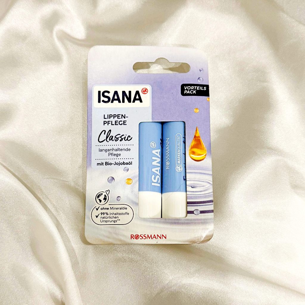(NEW)IsanaSet son Lippenpflege Classic x2 Classic Full Size, Full Box