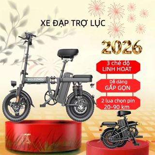 Xe đạp điện gấp gọn Big Leizhou C14 động cơ 400w. Xe điện trợ lực gấp gọn bỏ cốp tiện lợi. BH 12 tháng