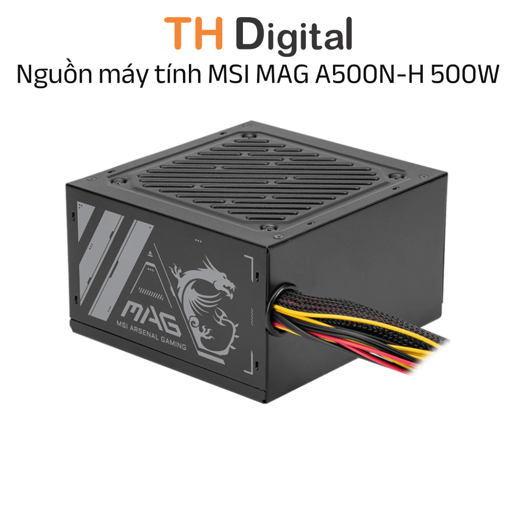 Nguồn máy tính MSI MAG A500N-H 500W - Hàng chính hãng