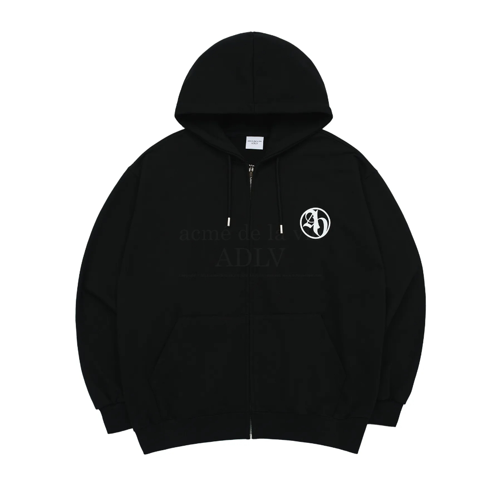 Authentic ADLV Áo Hoodie Acmé De La Vie ADLV Circle New Symbol Logo Hoodie Zip