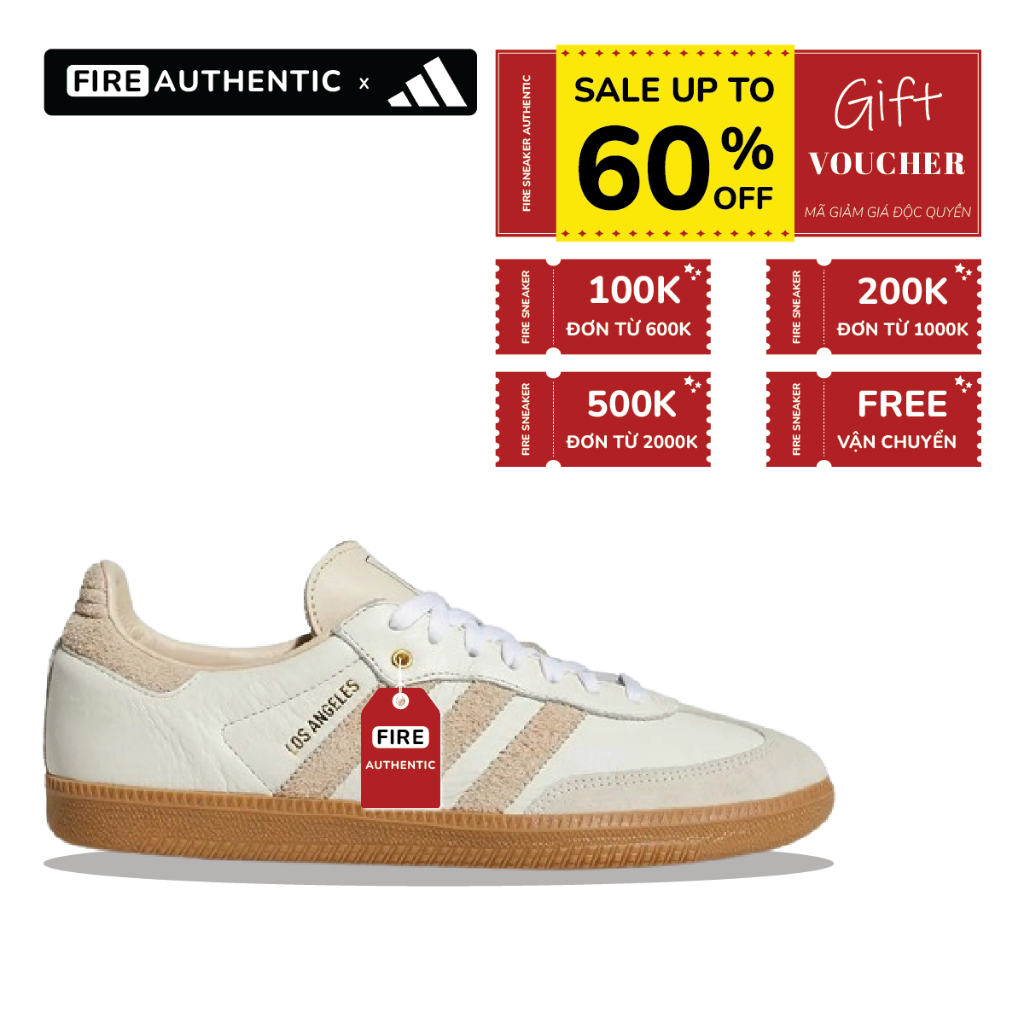 Giày Samba LA FC Los Angeles Football Club 'Linen Gum' - Fire Authentics