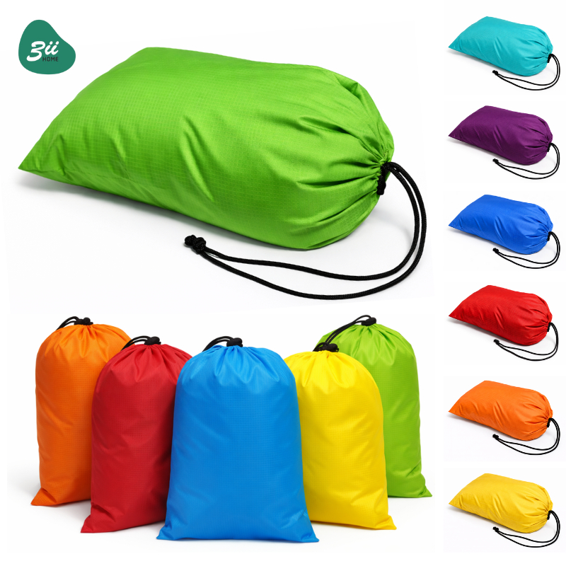 Túi dây rút 3II HOME Vải trượt nước chống bám bụi để lưu bảo quản chăn ra gối nệm áo quần đồ cá nhân