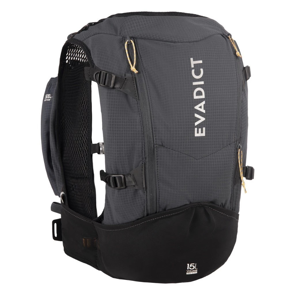 Vest nước ba lô chạy bộ nam nữ ULTRA-TRAIL 15 L kèm túi nước 2L DECATHLON EVADICT mã T31