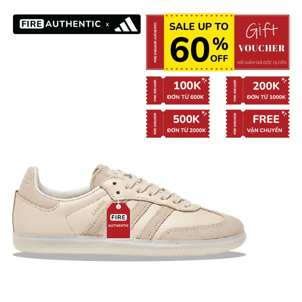 Giày Samba OG 'Linen Cream White' FZ5603 - Fire Authentics