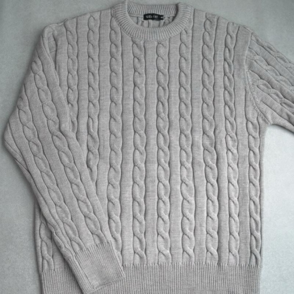 [ XẢ KHO ][ KHÔNG THÊU ]  Áo Len Cổ Tròn Vặn Thừng Basic Chất Len Lông Thỏ Loại 1 By Wearway Nam Nữ 