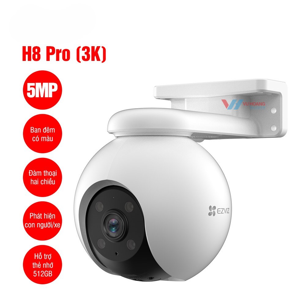 Camera ngoài trời quay quét EZVIZ H8 Pro 3K (5MP)
