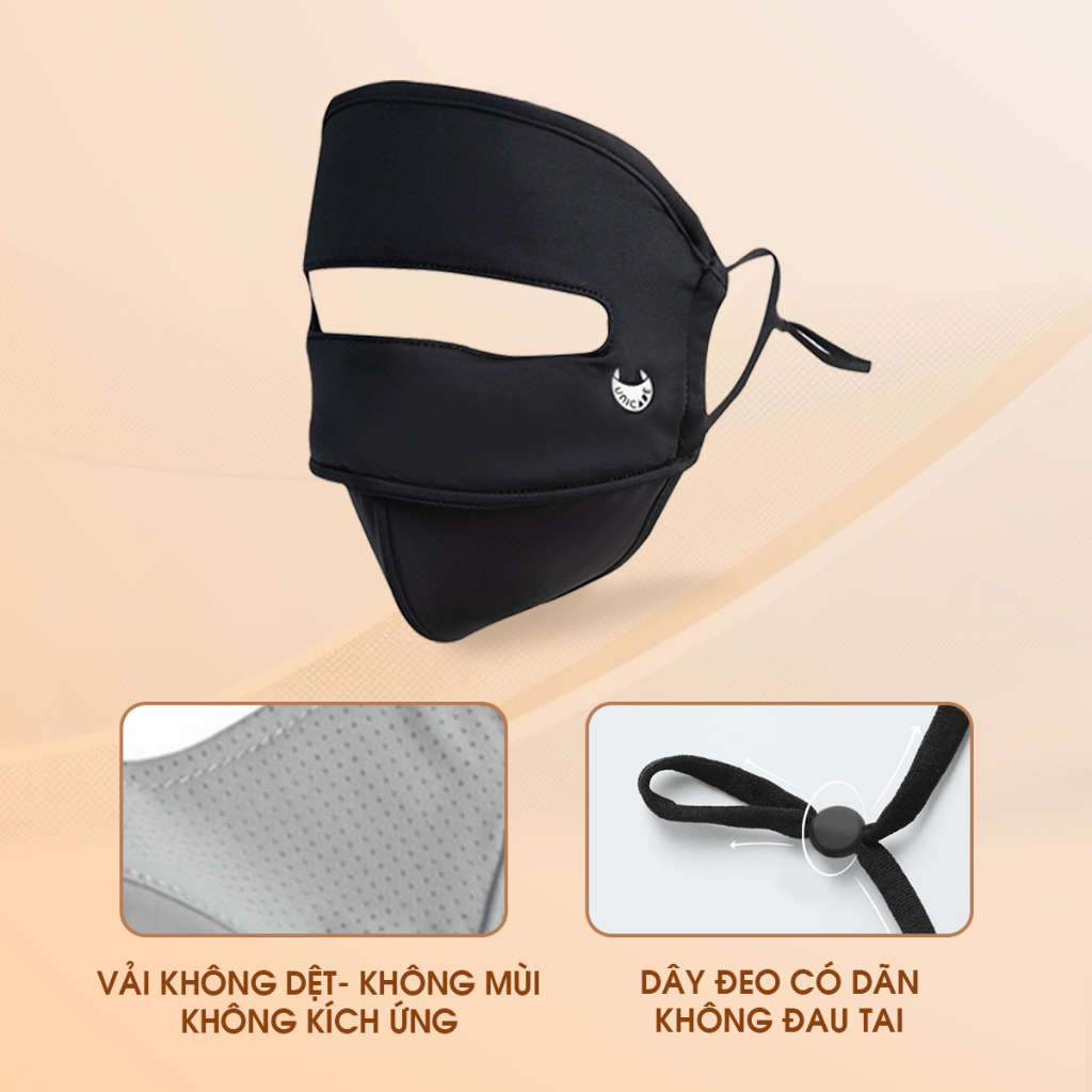 COMBO 2 Khẩu trang toàn mặt Unicare Full Face – Chống nắng UPF50+, 2 lớp, chống tia UV, thời trang | BigBuy360 - bigbuy360.vn