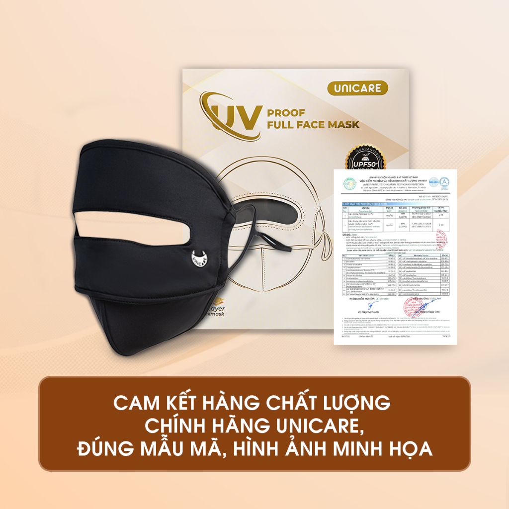 COMBO 2 Khẩu trang toàn mặt Unicare Full Face – Chống nắng UPF50+, 2 lớp, chống tia UV, thời trang | BigBuy360 - bigbuy360.vn