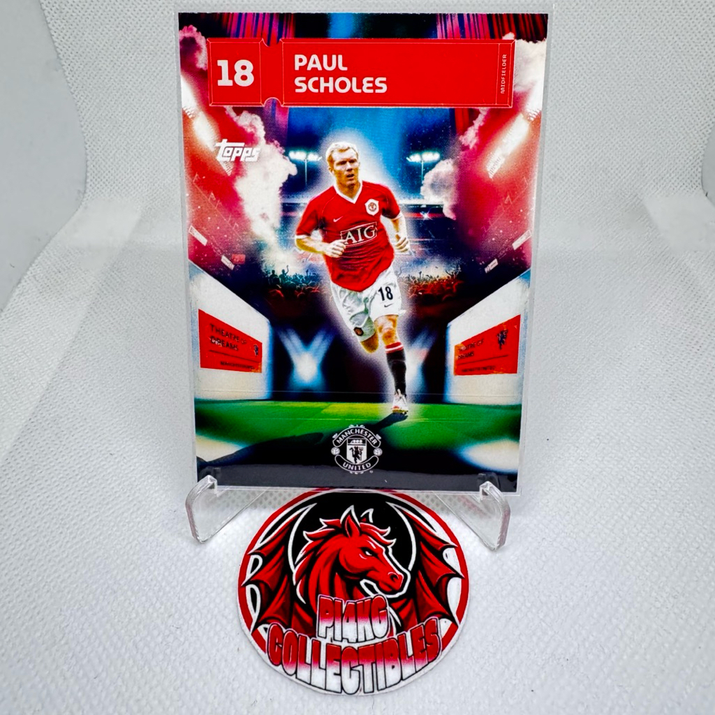 [RARE] Thẻ cầu thủ Paul Scholes Topps Team Set 2024/25 (Tặng thẻ ngẫu nhiên + toploader + sleeves)