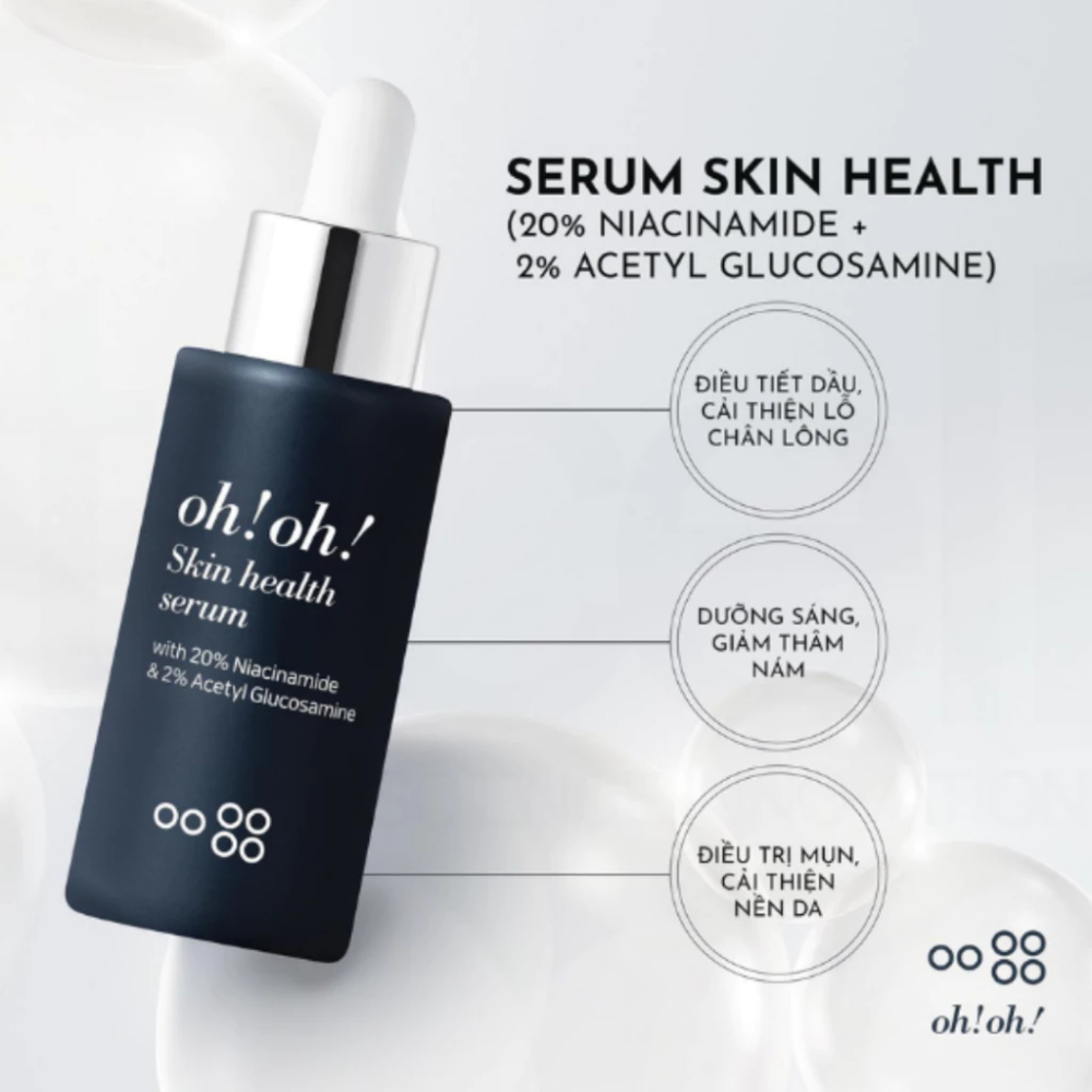 Serum dưỡng da mặt, giảm thâm nám Serum Oh Oh Niacinamide 20% Skin Health Serum