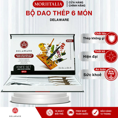 Bộ Dao Nhà Bếp Thép Không Gỉ Delaware 6 Món - 011822