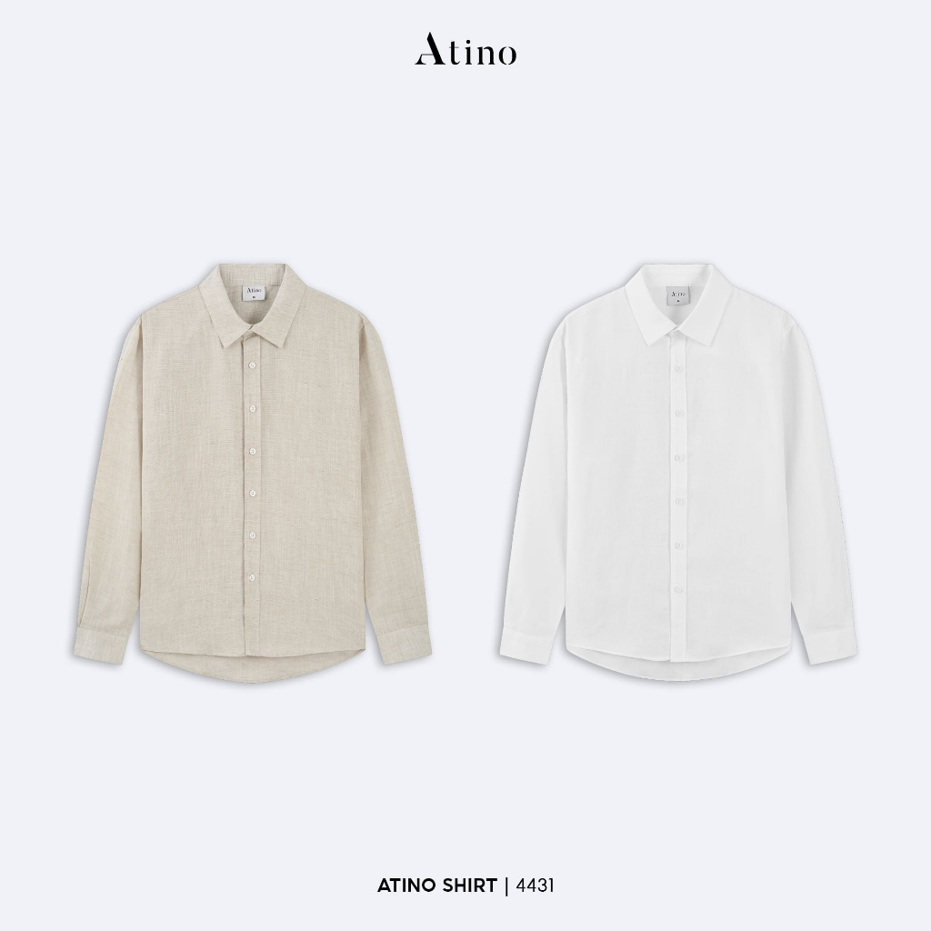 Áo Sơ Mi Dài Regular ATINO, Form Chuẩn, Thoải Mái, Phong Cách Thanh Lịch L.2.4431