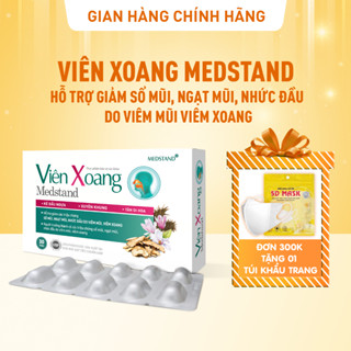 VIÊN XOANG MEDSTAND (Hộp 30 viên) - hỗ trợ giảm các triệu chứng sổ mũi, ngạt mũi, nhức đầu do viêm mũi, viêm xoang