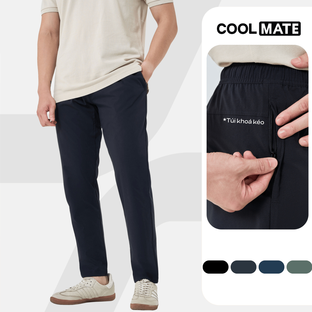Quần dài nam Daily Pants sợi Sorona, nhuộm Cleandye siêu nhẹ, thoải mái, chống nhăn, chống tia UV - Coolmate | BigBuy360 - bigbuy360.vn