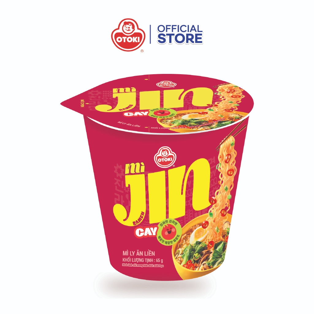 Combo 6 Ly Mì Jin Cay Otoki 65g