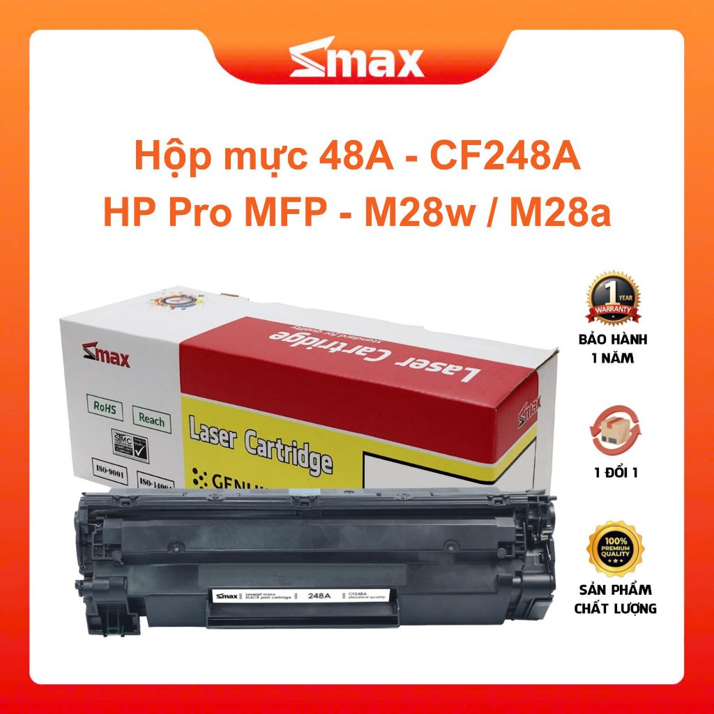 Hộp mực HP Pro M28w / M28a mã hộp CF248A-48A || Smax