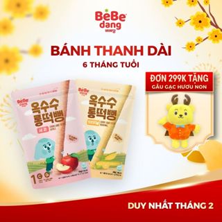 [MUA 199K GIẢM 5%] Bánh Gạo Hữu Cơ BEBEDANG Cho Bé Ăn Dặm Dạng Thanh Dài Thơm Ngon Dễ Tan 30g