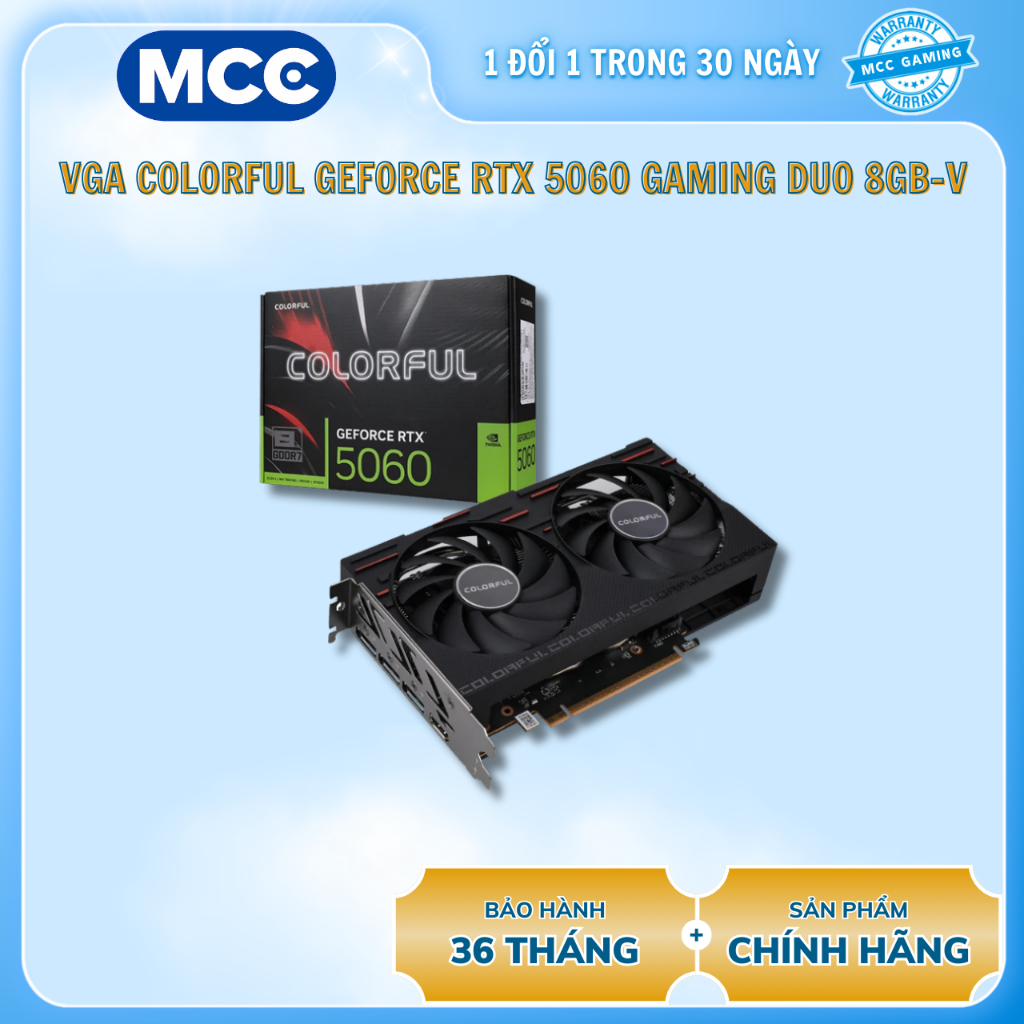 VGA Colorful GeForce RTX 5060 Gaming DUO 8GB-V