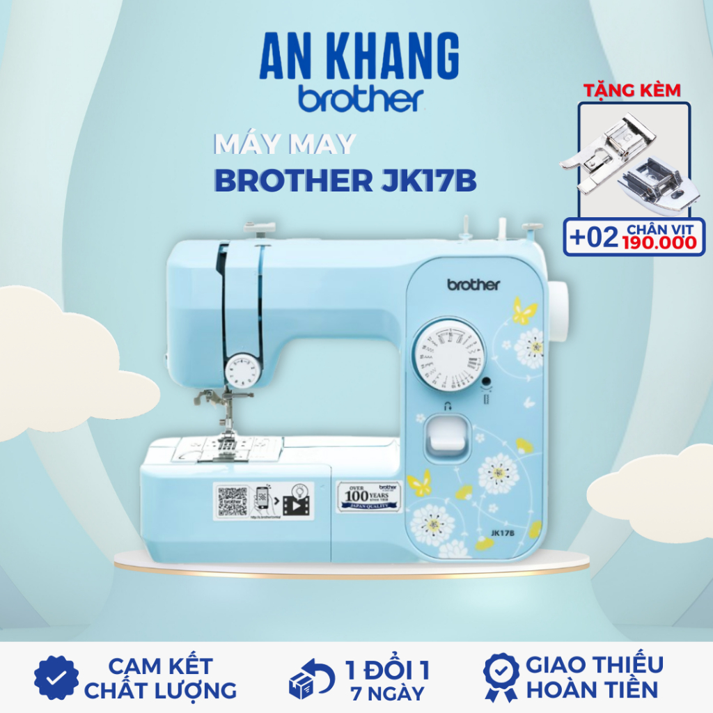 Máy may gia đình Brother JK17B - Chính hãng