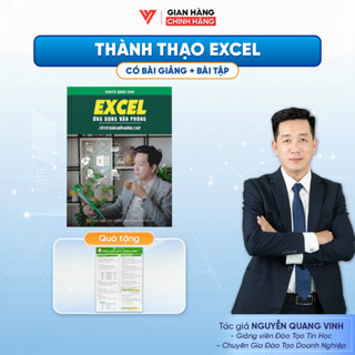 Sách Excel Ứng Dụng Văn Phòng ĐÀO TẠO TIN HỌC Từ Cơ Bản Đến Nâng Cao Kèm Video Bài Giảng - D01