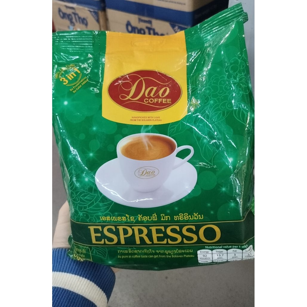 [ Date Mới ] Cà phê hòa tan Dao Coffee 3in1 Espresso, 25gói x 20g (CF3/MM)