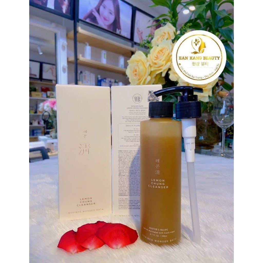 Sữa rửa mặt chanh vàng đường đen Lemon Chung Cleanser 200ml