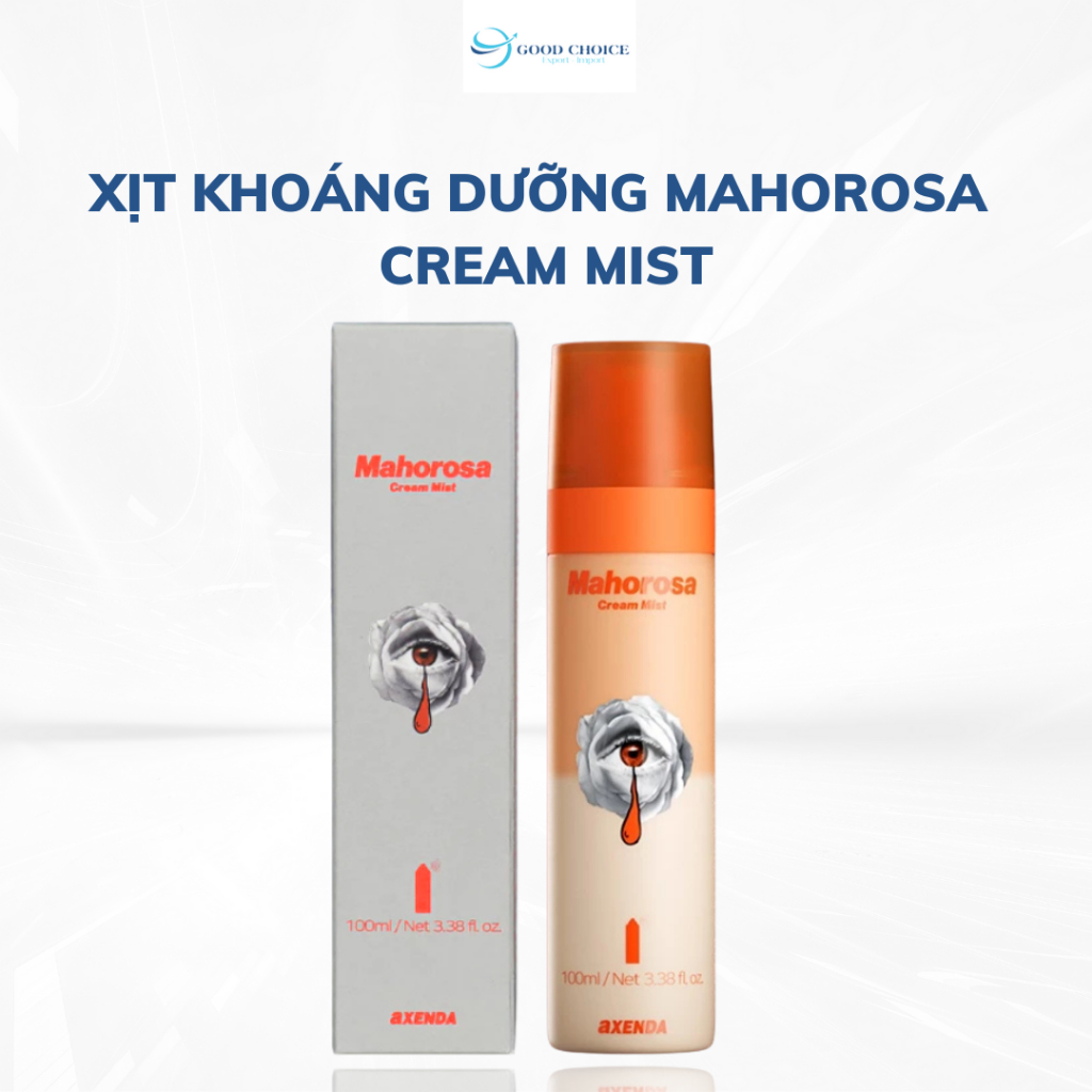 Xịt khoáng khoá ẩm, dưỡng da aXENDA Mahorosa Cream Mist 100ML Pharmesthetic