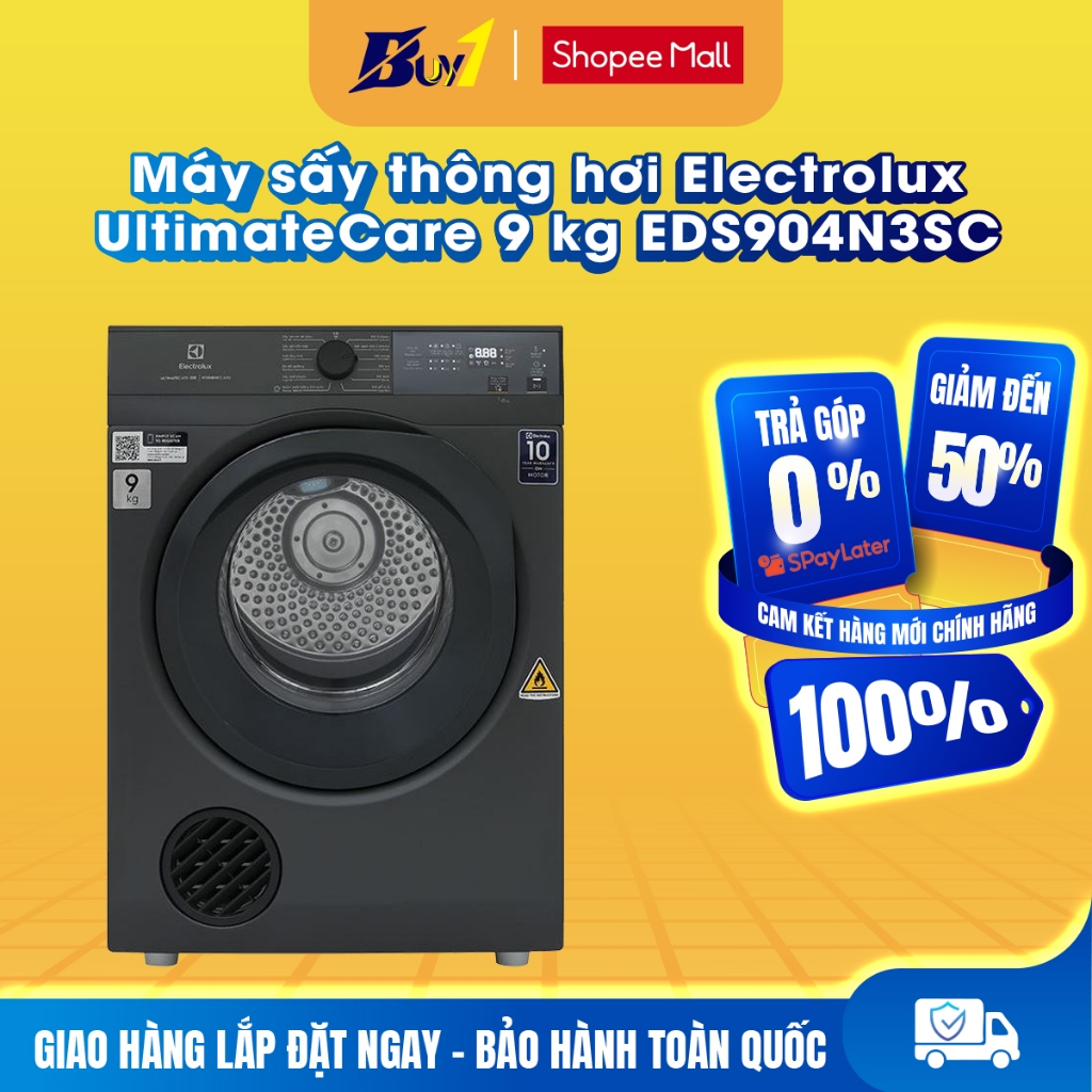 EDS904N3SC - Máy sấy thông hơi Electrolux UltimateCare 9 kg EDS904N3SC - Hàng chính hãng