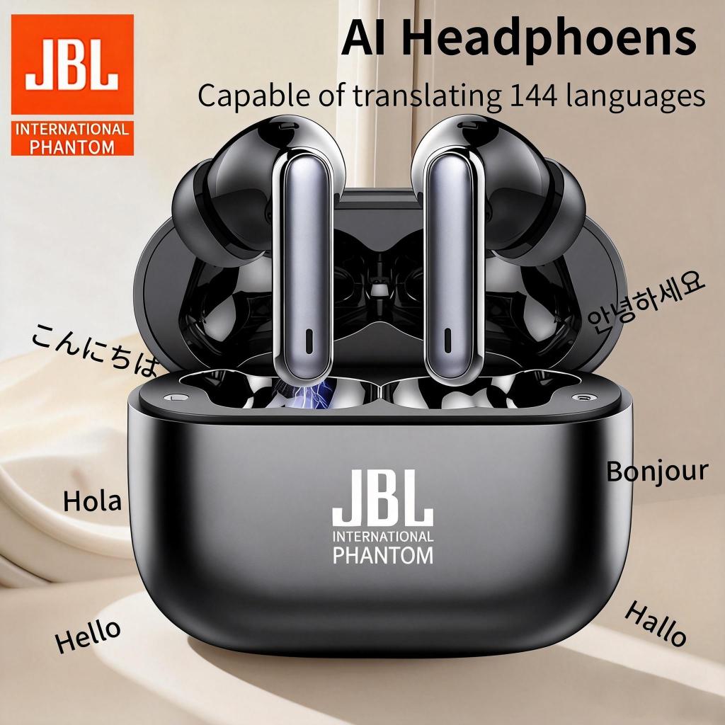 JBL INTERNATIONAL Phantom Tai nghe dịch thuật AI với tai nghe dịch 144 ngôn ngữ dành cho doanh nhân 