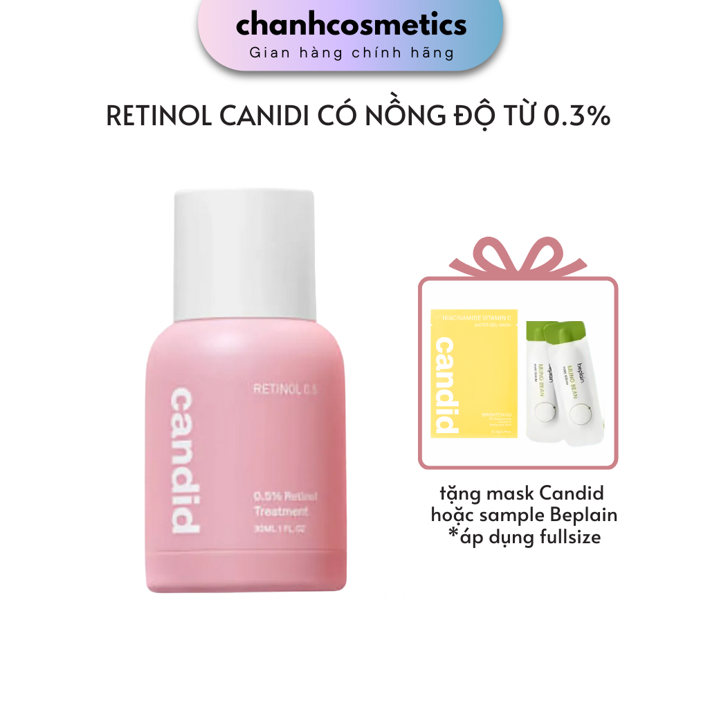 Tinh Chất Retinol Candid Chống Lão Hóa, Nhăn Candid 0.5% Retinol/ 1% Retinol Treatment 30ml CHANH CO