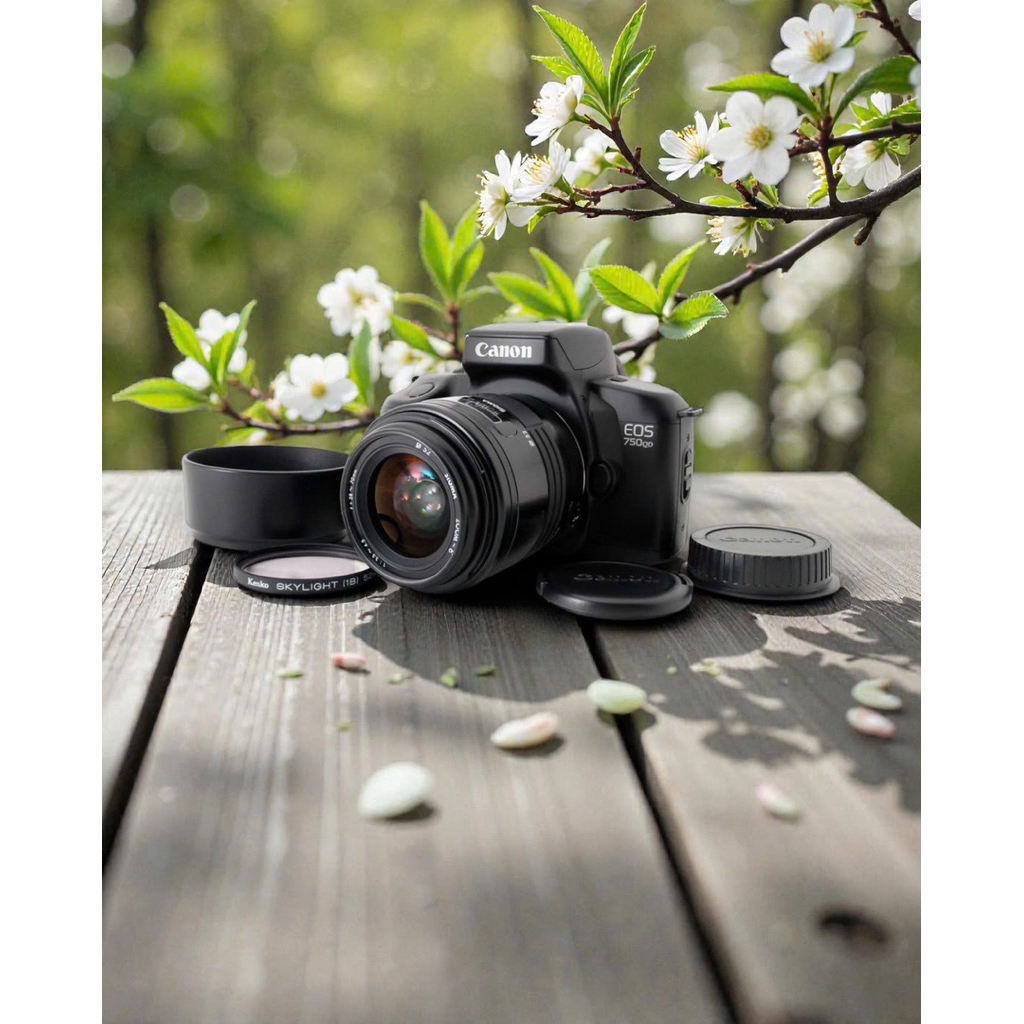 Máy ảnh FILM Canon E0S 750 QD FULLBOX màu đen dùng cuộn film để chụp