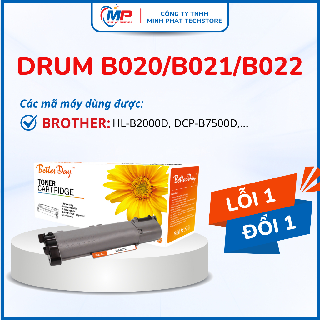 Cụm Drum DR B002 Dùng Cho Máy In Brother HL -B2000D, HL-B2080DW, DCP-B7535DW, MFC-B7715DW