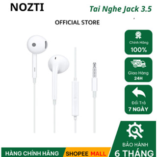 Tai nghe oppo có dây cho F5, F7, F9, F11, F11 Pro, ReNo, ReNo 2F, A5, A9 có micro nhét tai có dây NOZTI