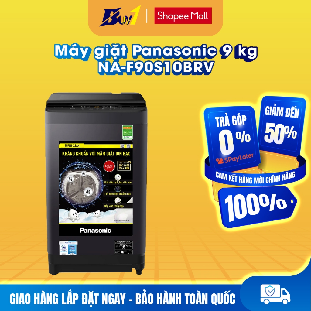 NA-F90S10BRV - Máy giặt Panasonic 9 kg NA-F90S10BRV - Hàng chính hãng