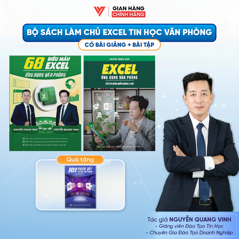 Combo 2 Sách 68 Biểu Mẫu Excel Và Excel Từ Cơ Bản Đến Nâng Cao Bí Quyết Làm Chủ Excel Tin Học Văn Ph