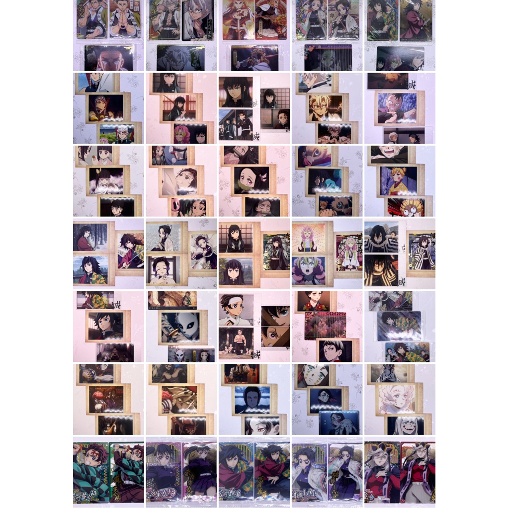 OtakuTPstore chính hãng official combo clear metal pola waffle card nhân phẩm anime Kimetsu no Yaiba