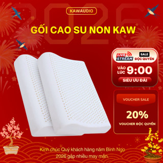 Gối Cao Su Non KAW Chống Đau Mỏi Cổ, Thoáng Khí, Đàn Hồi Cao, Bảo Vệ Giấc Ngủ Bảo Hành 12 Tháng