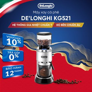 Máy Xay Cà Phê DeLonghi Dedica KG521.M – 18 Cấp Độ Xay, Màn Hình LCD - Hàng Chính Hãng