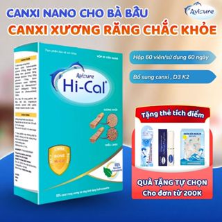 Viên uống Canxi tự nhiên Avisure Hical, Canxi hữu cơ cho bà bầu và trẻ, con lớn khỏe, mẹ vững vàng